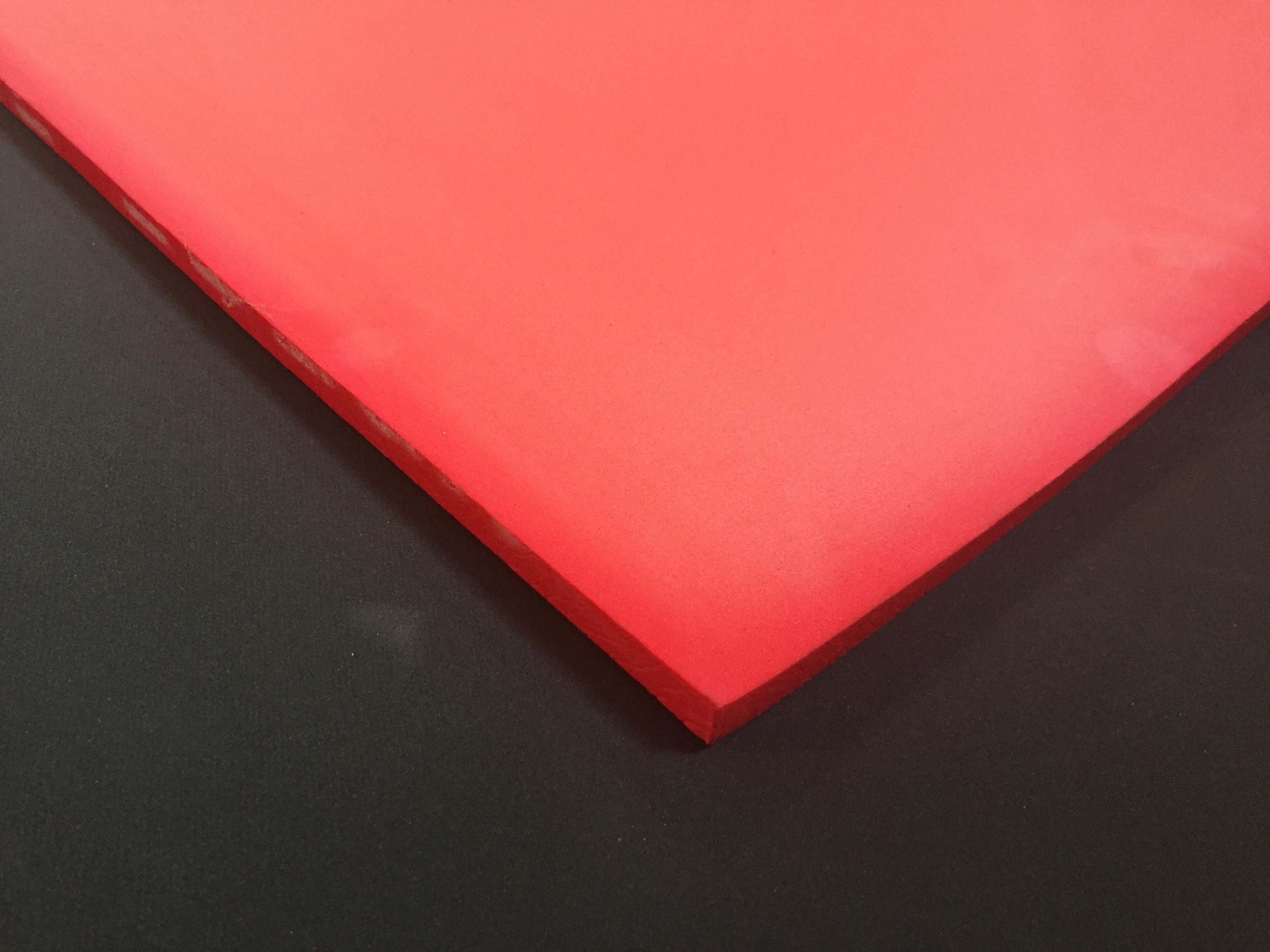 PE polietilén EVA hab tábla, piros, szerszám fiók betéthez 2000x1000x5mm
