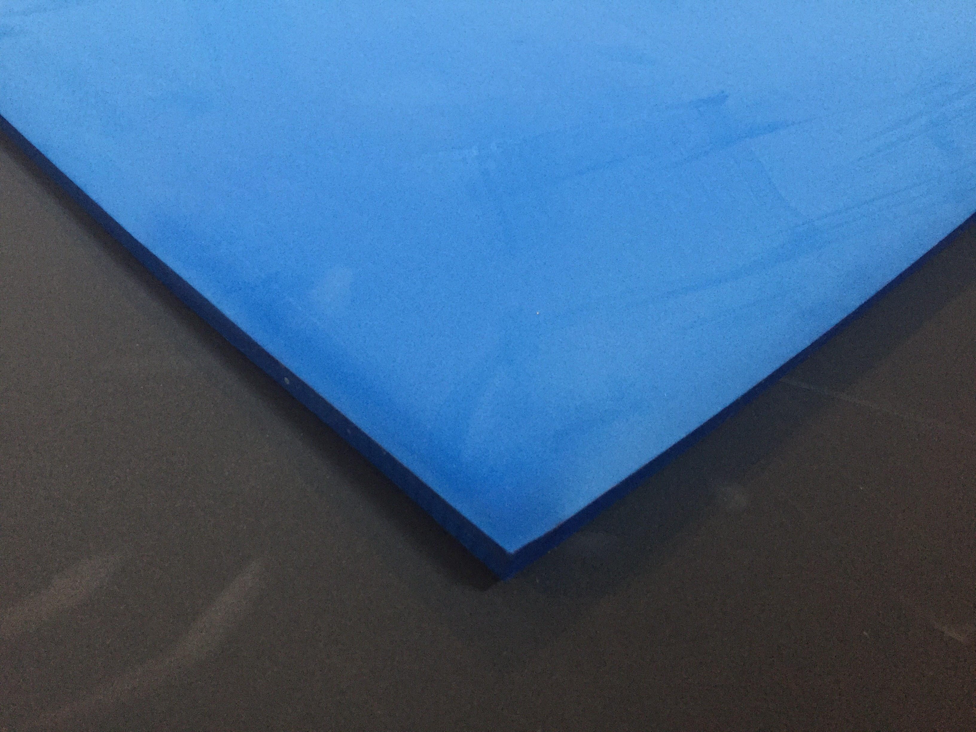 PE polietilén EVA hab tábla, kék, szerszám fiók betéthez 2000x1000x10mm
